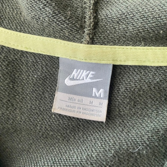 Vintage Y2K Nike Green Short Sleeve Full Zip Hoodie Double Zipper M Athleisure - Picture 6 of 11